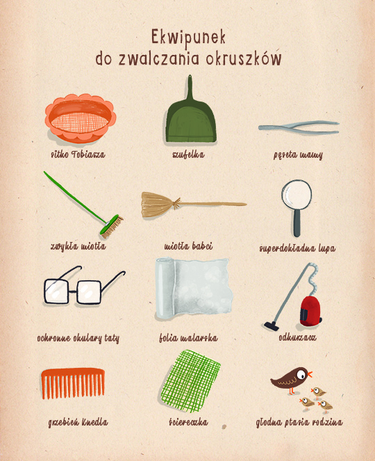 Ekwipunek do zwalczania okruszk�w